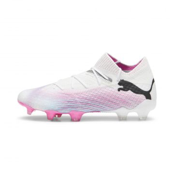 Puma Women's Future 7 Ultimate Firm Ground Cleats - White / Pink